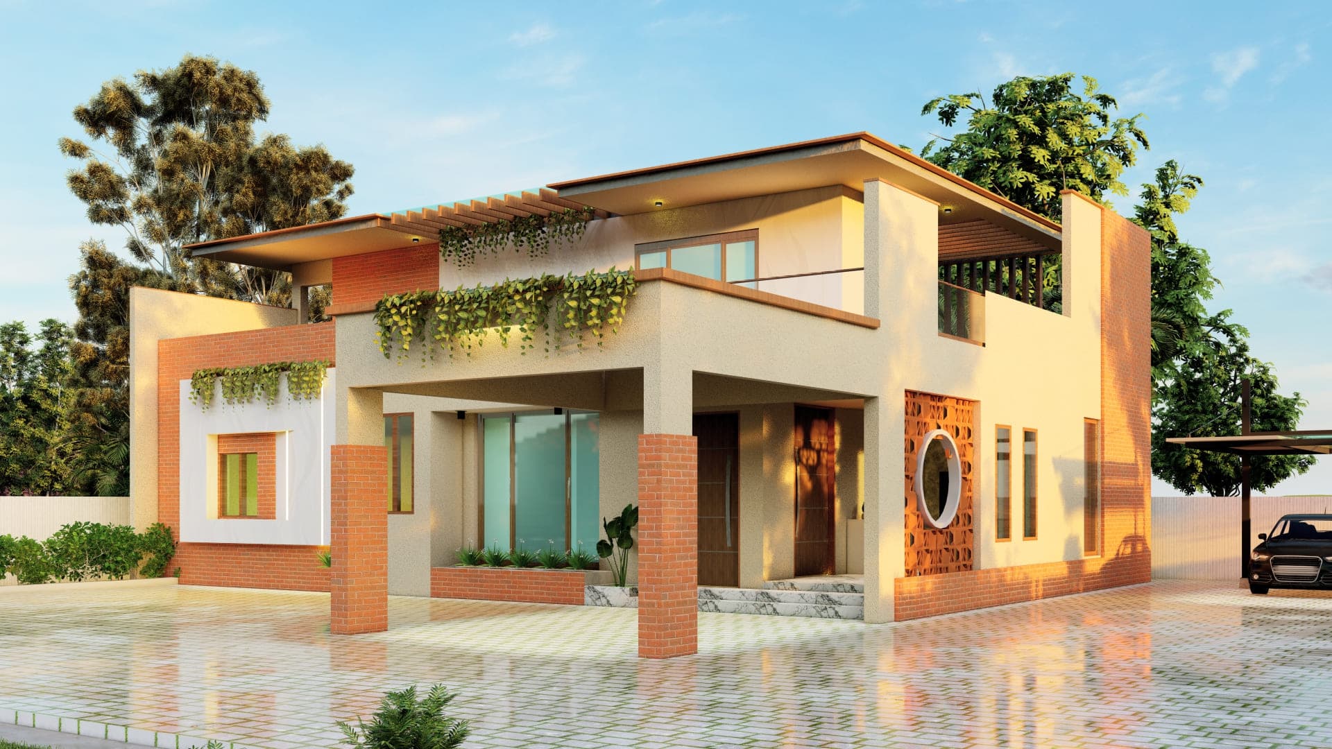 Ragu Durai Residence Construction gallery image 2